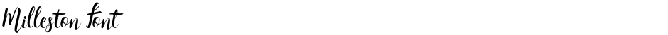 Milleston FontDemo