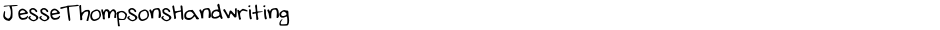 JesseThompsonsHandwritingDemo