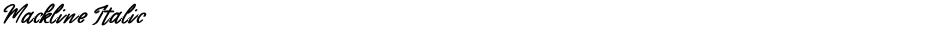 Mackline ItalicDemo