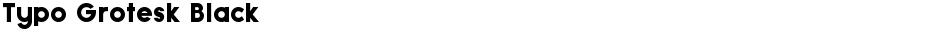Typo Grotesk BlackDemo