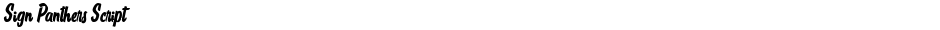 Sign Panthers ScriptDemo