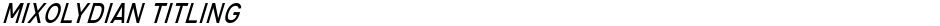 Mixolydian TitlingDemo