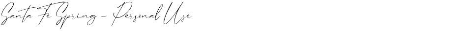 Santa Fe Spring - Personal UseDemo