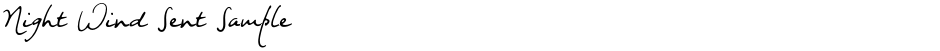 Night Wind Sent SampleDemo