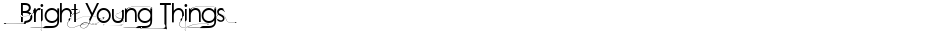 Bright Young ThingsDemo