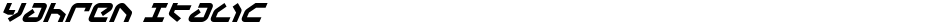 Yahren ItalicDemo