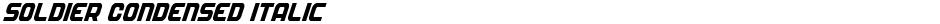 Soldier Condensed ItalicDemo