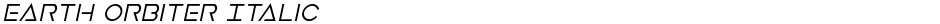 Earth Orbiter ItalicDemo