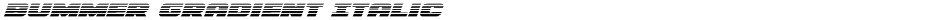 Bummer Gradient ItalicDemo