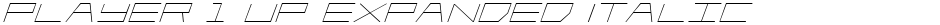 Player 1 Up Expanded ItalicDemo