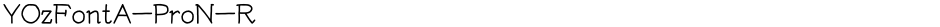 YOzFontA-ProN-RDemo