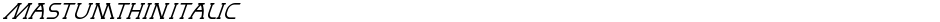 MastumThinItalicDemo