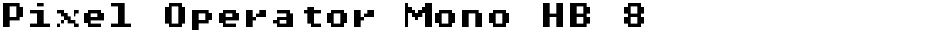 Pixel Operator Mono HB 8Demo