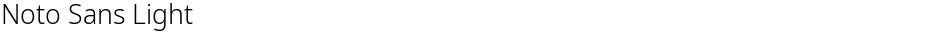 Noto Sans LightDemo