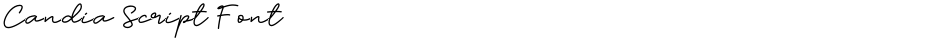 Candia Script FontDemo