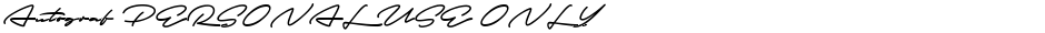 Autograf PERSONAL USE ONLYDemo
