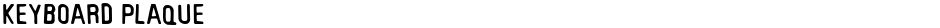 Keyboard PlaqueDemo