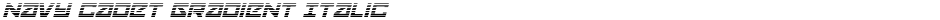 Navy Cadet Gradient ItalicDemo