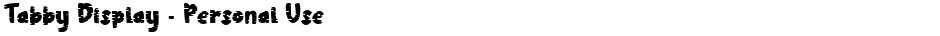 Tabby Display - Personal UseDemo