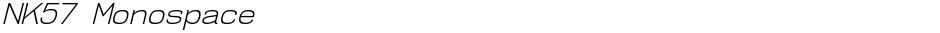 NK57 MonospaceDemo