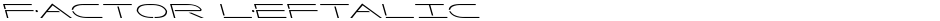 Factor LeftalicDemo