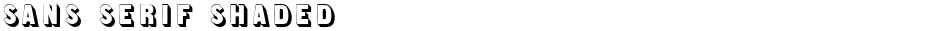 Sans Serif ShadedDemo