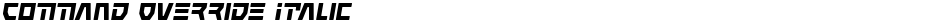 Command Override ItalicDemo