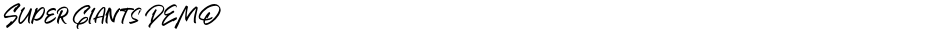 Super Giants DEMODemo