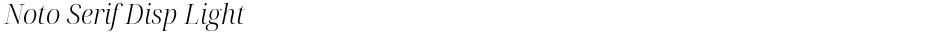 Noto Serif Disp LightDemo