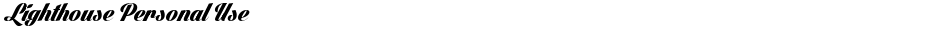 Lighthouse Personal UseDemo