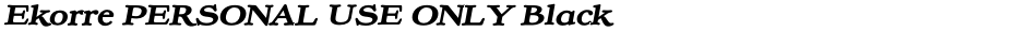 Ekorre PERSONAL USE ONLY BlackDemo