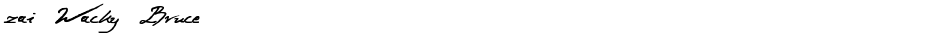 zai Wacky BruceDemo