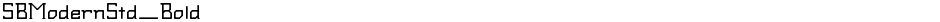 SBModernStd_BoldDemo