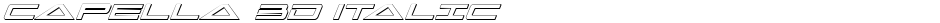 Capella 3D ItalicDemo