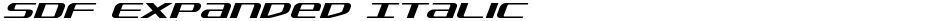 SDF Expanded ItalicDemo