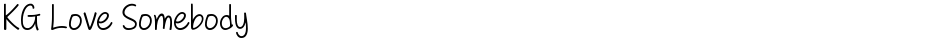 KG Love SomebodyDemo