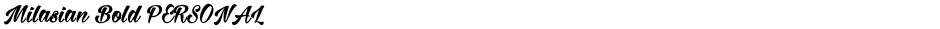 Milasian Bold PERSONALDemo