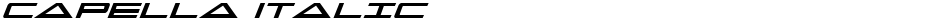 Capella ItalicDemo