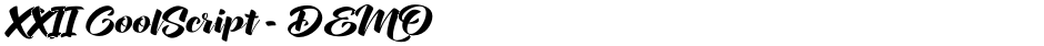 XXII CoolScript - DEMODemo