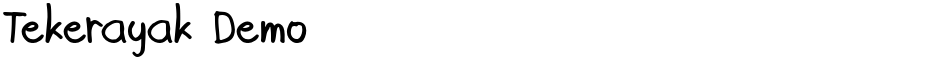 Tekerayak DemoDemo