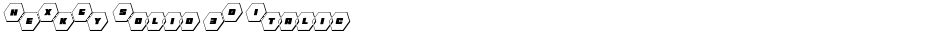 HeXkEy Solid 3D ItalicDemo