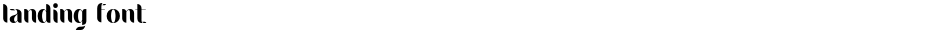 landing fontDemo
