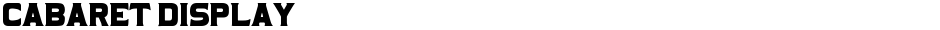 Cabaret DisplayDemo