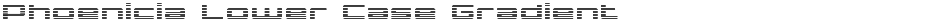 Phoenicia Lower Case GradientDemo