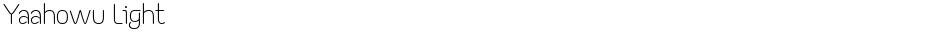 Yaahowu LightDemo