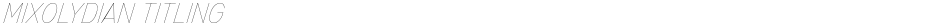 Mixolydian TitlingDemo