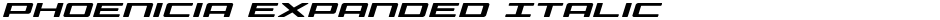Phoenicia Expanded ItalicDemo