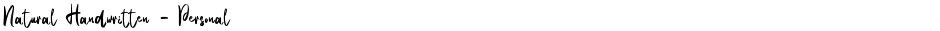 Natural Handwritten - PersonalDemo