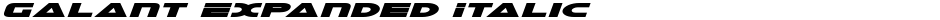 Galant Expanded ItalicDemo