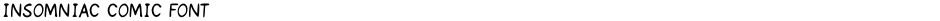 Insomniac Comic FontDemo